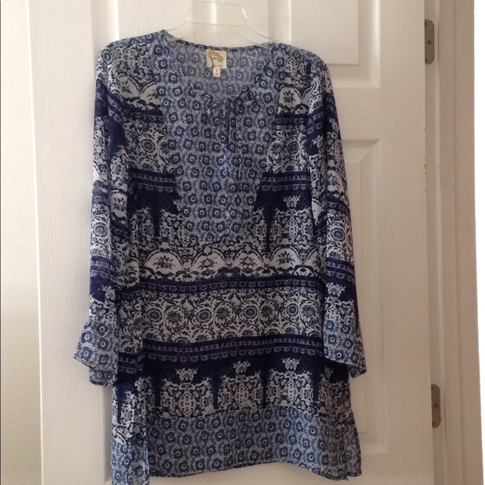 fig and flower tunic